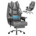 Homall Big and Tall Massage Office Chair,Reclining High Back Ergonomic Home Office Desk Chair with Adjustable Padded Armrest and