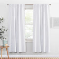 PONY DANCE Bedroom Window Curtains - Home Decor Thermal Curtain Panels Room Darkening Back Tab/Rod Pocket Window Covering Energy