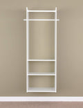 Easy Track Hanging Tower Kit Closet Storage, 72 inch, White