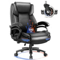 Waleaf 500lbs Big and Tall Office Chair, Heavy Duty Chair for Heavy People, Adjustable Ergonomic Lumbar Support Executive Chair,