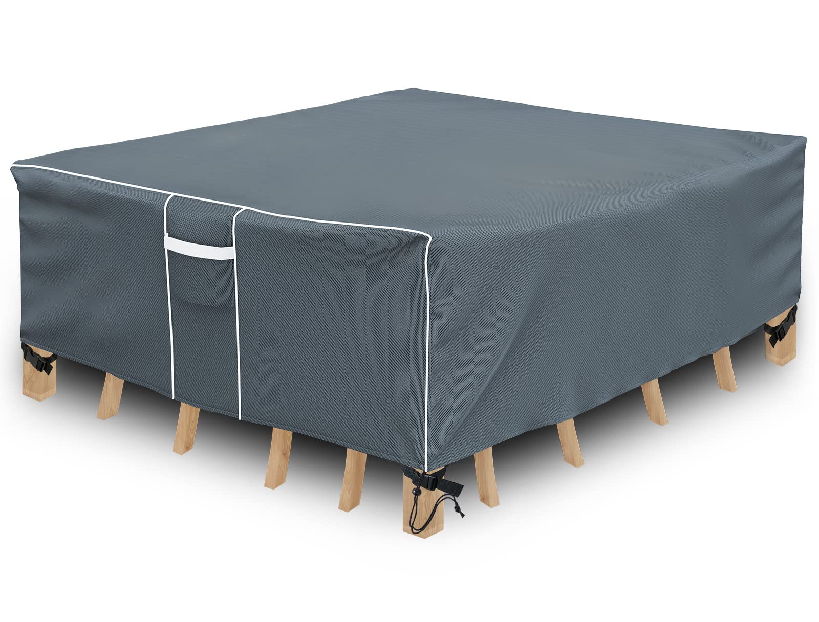 Gasadar Square Patio Heavy Duty Table Cover 600D, Outdoor Patio Sectional Furniture Cover Waterproof for Outdoor Dining Table an