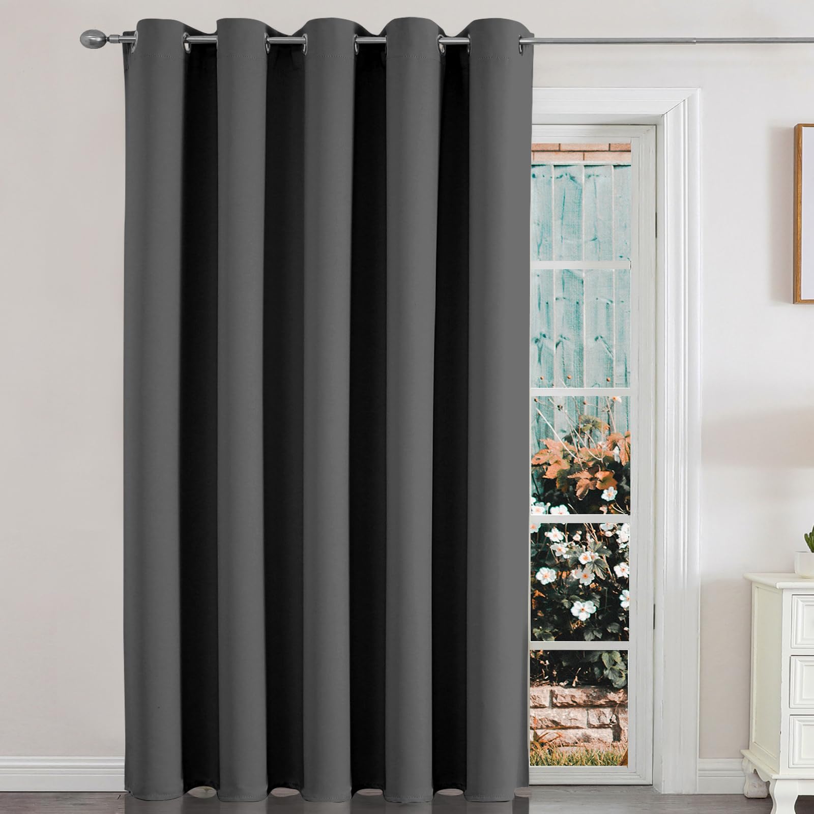 Joydeco Room Divider Curtains, Patio Door Curtain, Sliding Glass Door Curtain, Extra Wide Curtains Privacy Curtain, Blackout Cur