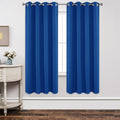 Joydeco Blackout Curtains 72 Inch Length 2 Panels Set, Thermal Insulated Long Curtains& Drapes 2 Burg, Room Darkening Grommet Cu
