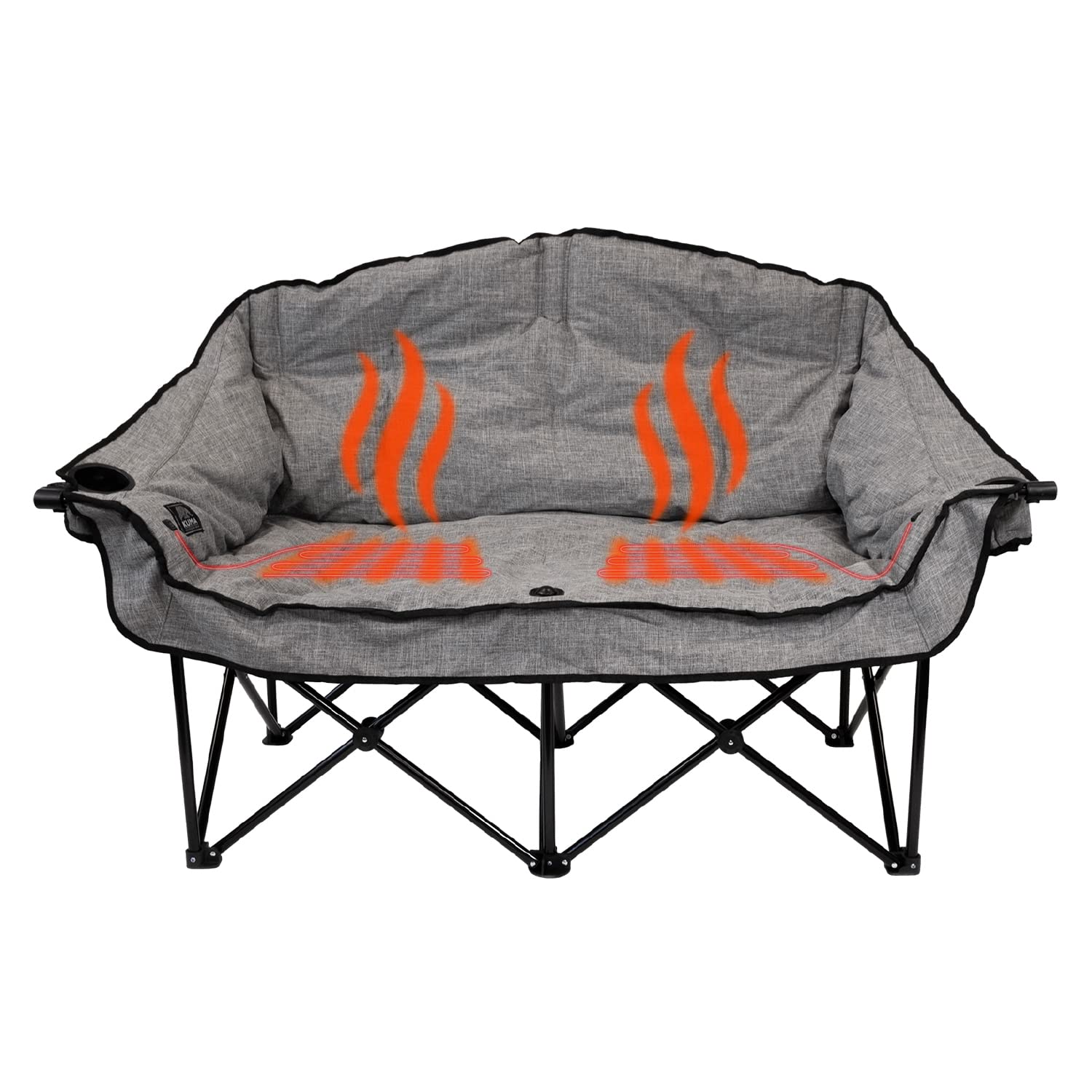 Kuma Bear Buddy Heated Chair- Heather Grey