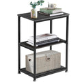 VECELO Tall End Side Table,30 Height Nightstand with 3-Tier Storage Shelf for Living Room Bedroom Office Hallway Study