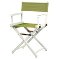 Casual Home 18 Directors Chair White Frame with Olive Canvas