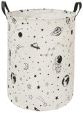 ACMUUNI Baby Laundry Clothes Basket Astronaut Pattern Laundry Hamper with Handles, Kids Gifts Storage Bin for Boys Girls Room, B
