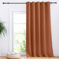 NICETOWN Halloween Window Blackout Curtain Panel for Living Room, Burnt Orange, 1 Panel, 70 x 95 inch, Thermal Insulated Blackou