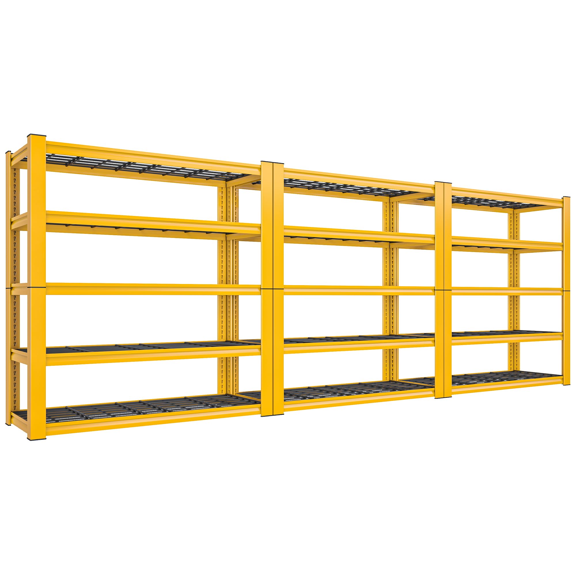 REIBII 72  H Garage Shelving 3010 LBS Storage Shelves Adjustable Metal Shelving 5 Tier Metal Shelves for Storage Industrial Sh