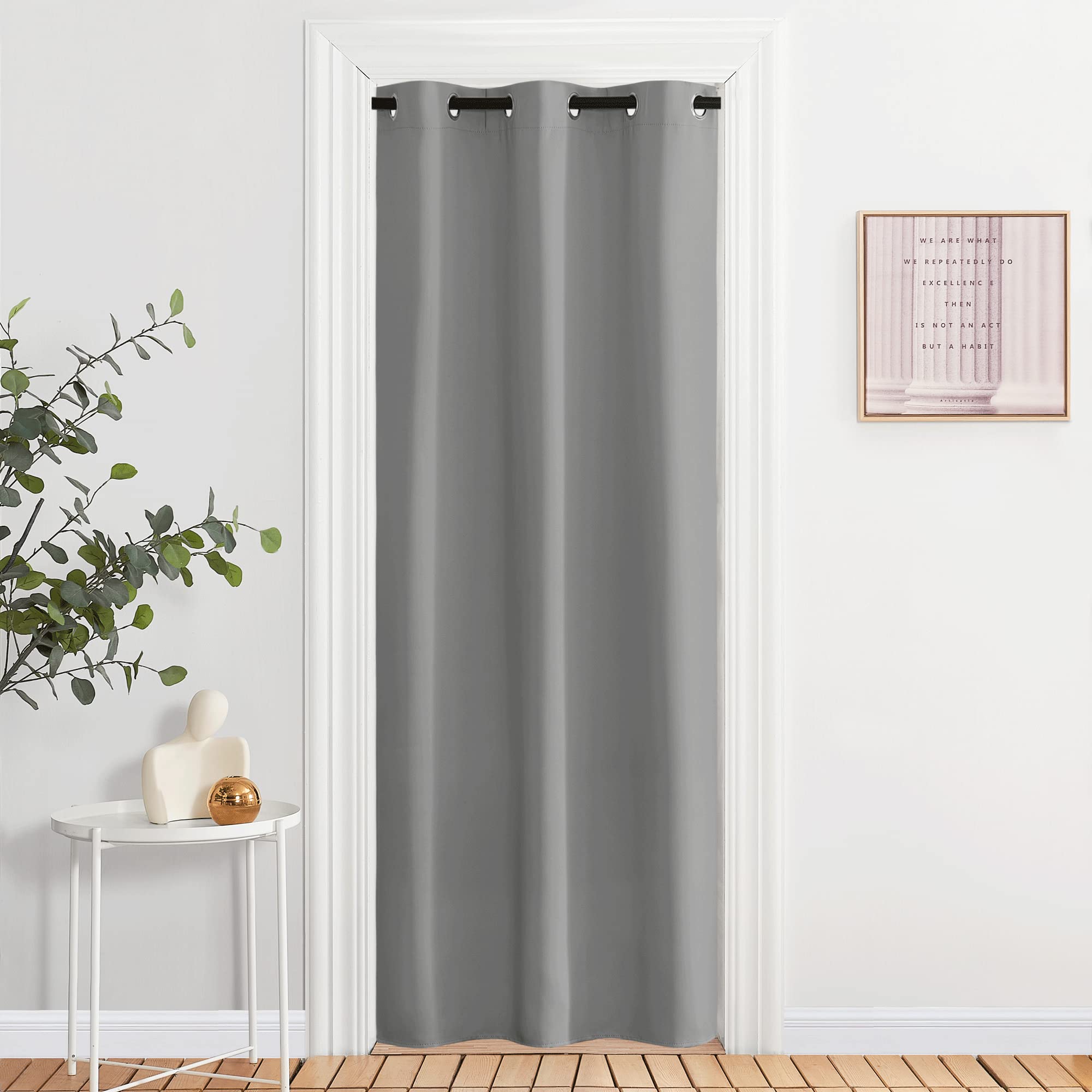 NICETOWN Window Curtain Blackout Drape Panel 3 Pass Microfiber Noise Reducing Thermal Insulated Window Drapery with Grommet (Sin
