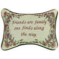 Manual 12.5 x 8.5-Inch Decorative Throw Pillow, Friends Are Family