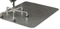 deflecto Beveled 45 x 53 Clear SuperMat Frequent Use Chair Mat Medium Pile Carpet