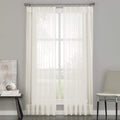 Curtainworks Soho Voile Sheer Pinch Pleat Curtain Panel, 29 by 84, Oyster (Pack of 1)