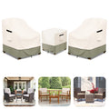 Owlcover 3-Piece Patio Furniture Covers Waterproof for Outdoor Bistro Set with Table & 2 Chair Covers, Heavy Duty 600D Outdoor V