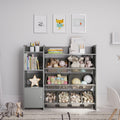 Sturdis Kids Toy Storage Organizer with Shelf and Gray Bins - Perfect Solution - Your Will Have Fun You be Free from Messes!