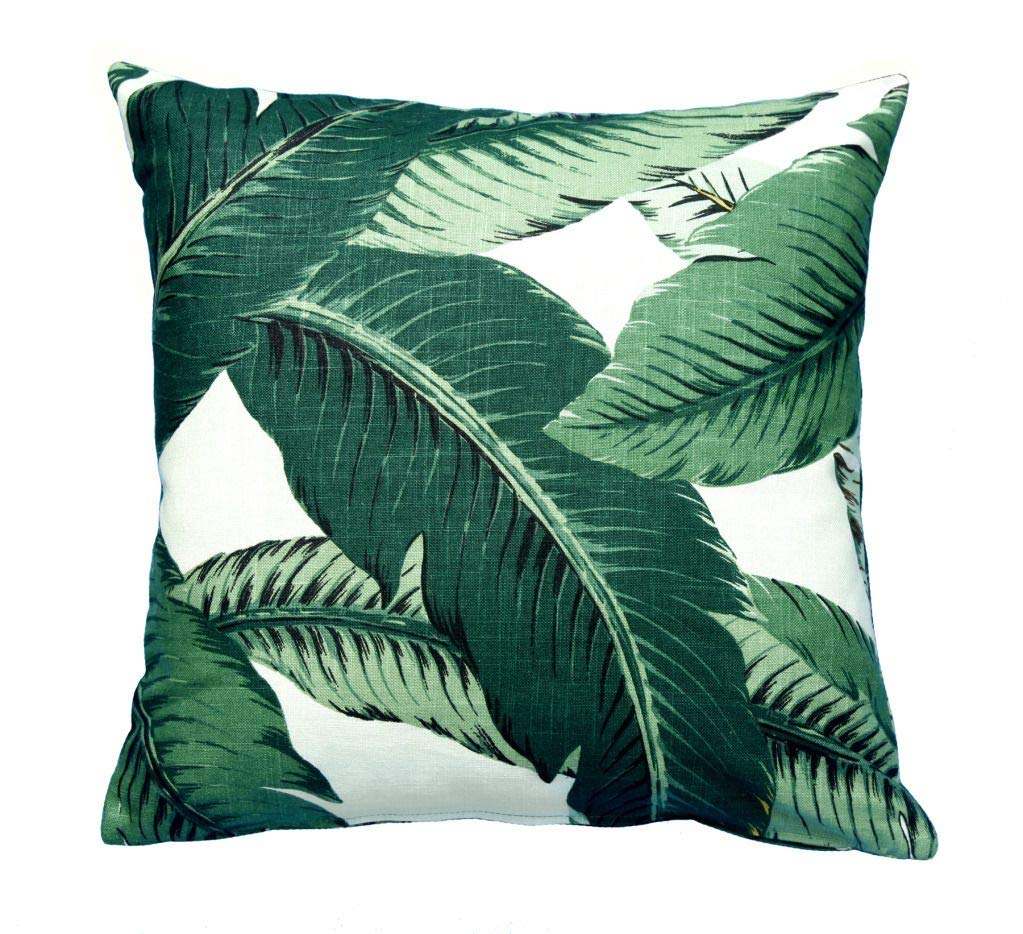 Throw Pillow Covers, Outdoor Pillows, Decorative Tommy Bahama Fabric, Swaying Palms, Outdoor Throw Pillows - One 18 x 18 Throw P