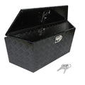 confote 39 Inch Heavy Duty Aluminum Stripes Plated Tool Box Pick Up Truck Bed RV Trailer Tongue Toolbox Waterproof Storage Organ