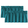 H.VERSAILTEX 100% Blackout Valances for Windows,Valances Farmhouse Window Treatment Drapes for Small Windows Kitchen Living Room