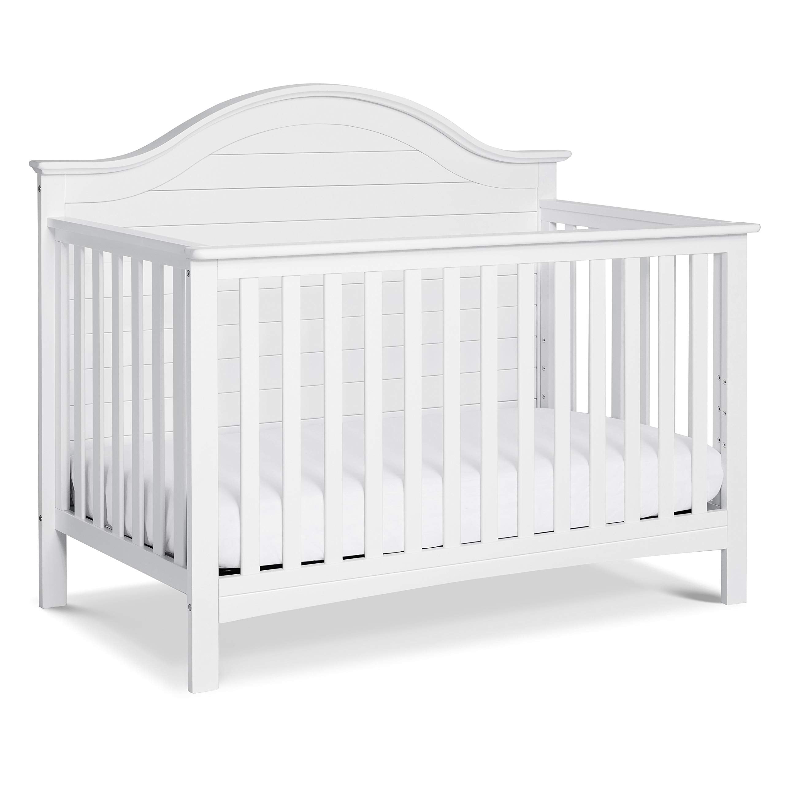 Carters by DaVinci Nolan 4-in-1 Convertible Crib in White, Greenguard Gold Certified, 1 Count (Pack of 1)