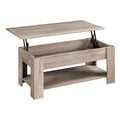 Yaheetech Lift Top Coffee Table with Hidden Compartment and Storage Shelf, Rising Tabletop Dining Table for Living Room Receptio