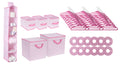 Delta Children Nursery Storage 48 Piece Set - Easy Storage/Organization Solution - Keeps Bedroom, Nursery & Closet Clean, Barely