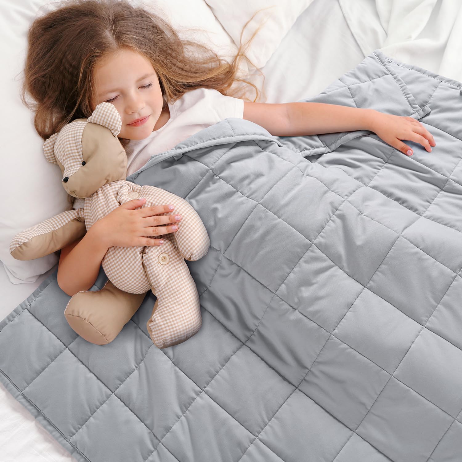 Kivik Weighted Blanket 5 lbs, Small Weighted Blanket 5 Pounds, Mini Heavy Blanket Thorw, Breathable Cooling & Warm Blankets, Mac