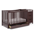 Graco Remi 4-In-1 Convertible Crib & Changer With Drawer (Espresso) - GREENGUARD Gold Certified, Crib And Changing-Table Combo, 