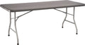 National Public Seating 30 x 72 Plastic Folding Table - Adjustable, Heavy-Duty, Portable, Indoor/Outdoor Table for Office, Campi