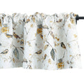 VOGOL Lovely Birds Vines Printed Window Curtains Valance, Pocket Valances for Windows for Kitchen Farmhouse, 52 x 18 Inch (Bird-