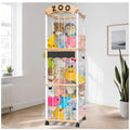 handrong Stuffed Animals Storage,Wood Stuffed Animal Holder Organizer,120+ Plushies Storage,3-Tier Toy Storages Organizer Shelf,