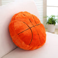 Jetec 2 Pcs Sports Pillow Fluffy Soft Throw Pillow Cute Shaped Sports Decor Round Plush Pillow Sport Theme Cushion Stuffed Pillo