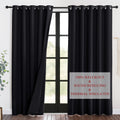NICETOWN Sound Blocking and Heavy-Duty Space Divider Curtains for Living Room, Lined Insert Noise - Blackout - Thermal Insulatio