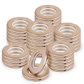 WCIC 32PCS Bronze Roman Shade Rings 40mm - Rich Espresso Finish for Traditional Homes (1-9/16), Heavy Duty Quiet Glide Grommets