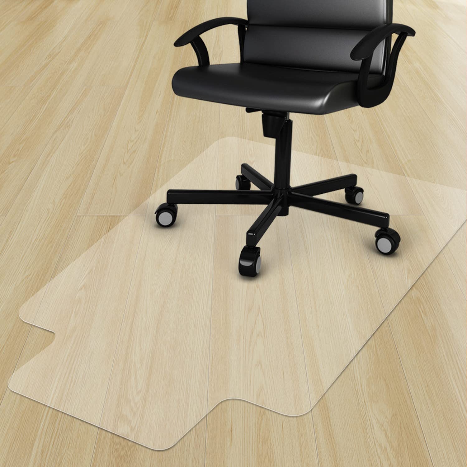Azadx Clear Office Chair Mat 36 X 48, Durable Desk Chair Mat for Hardwood Floor, Heavy Duty Plastic Office Floor Mat Under R