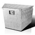 SPEC-D TUNING 29x16x18 Truck Pickup Bed Utility Chest Aluminum Tool Box Trailer Storage W/Lock Key
