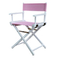 Casual Home 200-01/021-22 Director Chair 18 - Classic Height WhiteFrame/Pink Canvas