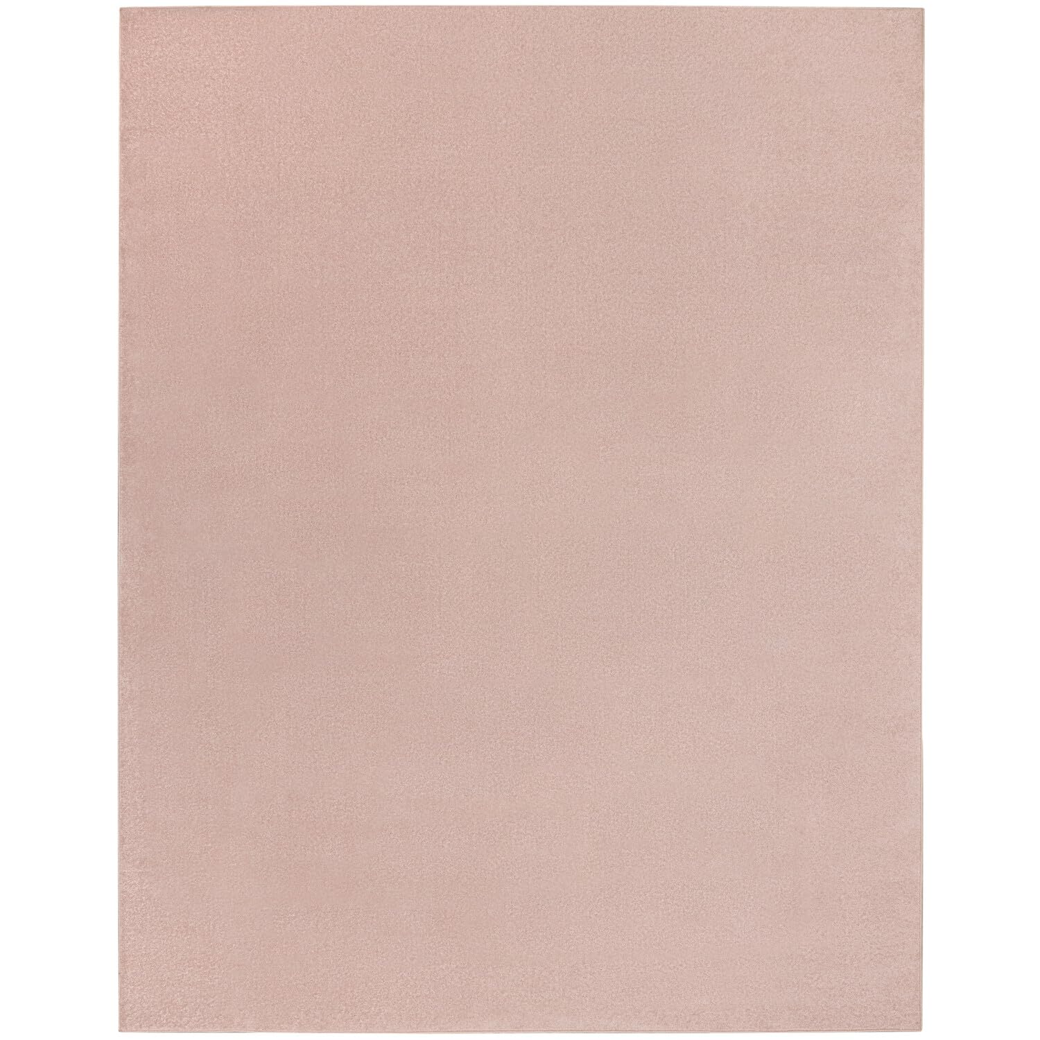 Nourison Essentials Indoor/Outdoor Pink 9 x 12 Area Rug, Easy Cleaning, Non Shedding, Bed Room, Living Room, Dining Room, Back