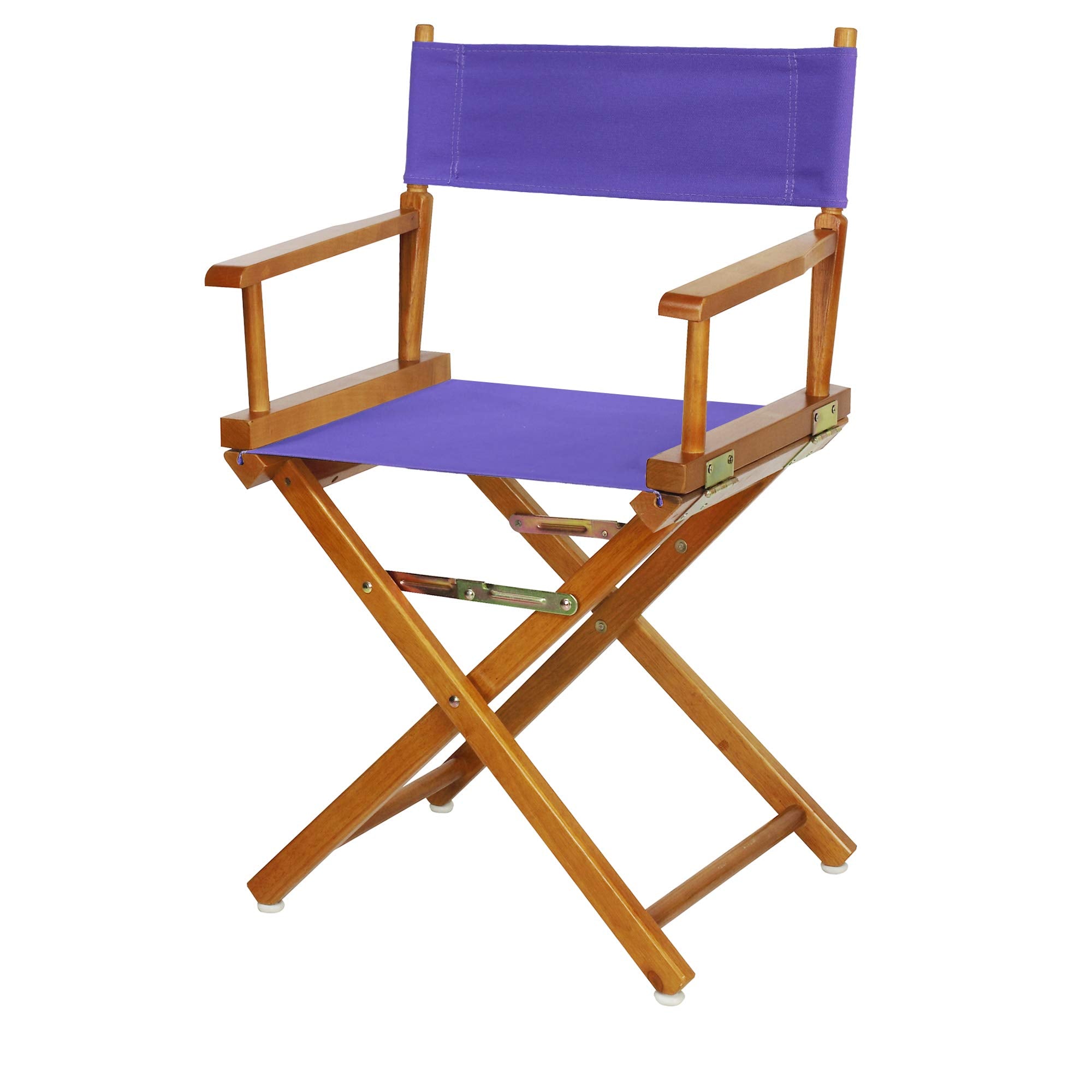 Casual Home 200-55/021-41 Honey Oak Director Chair 18 - Classic Height OakFrame/Purple Canvas