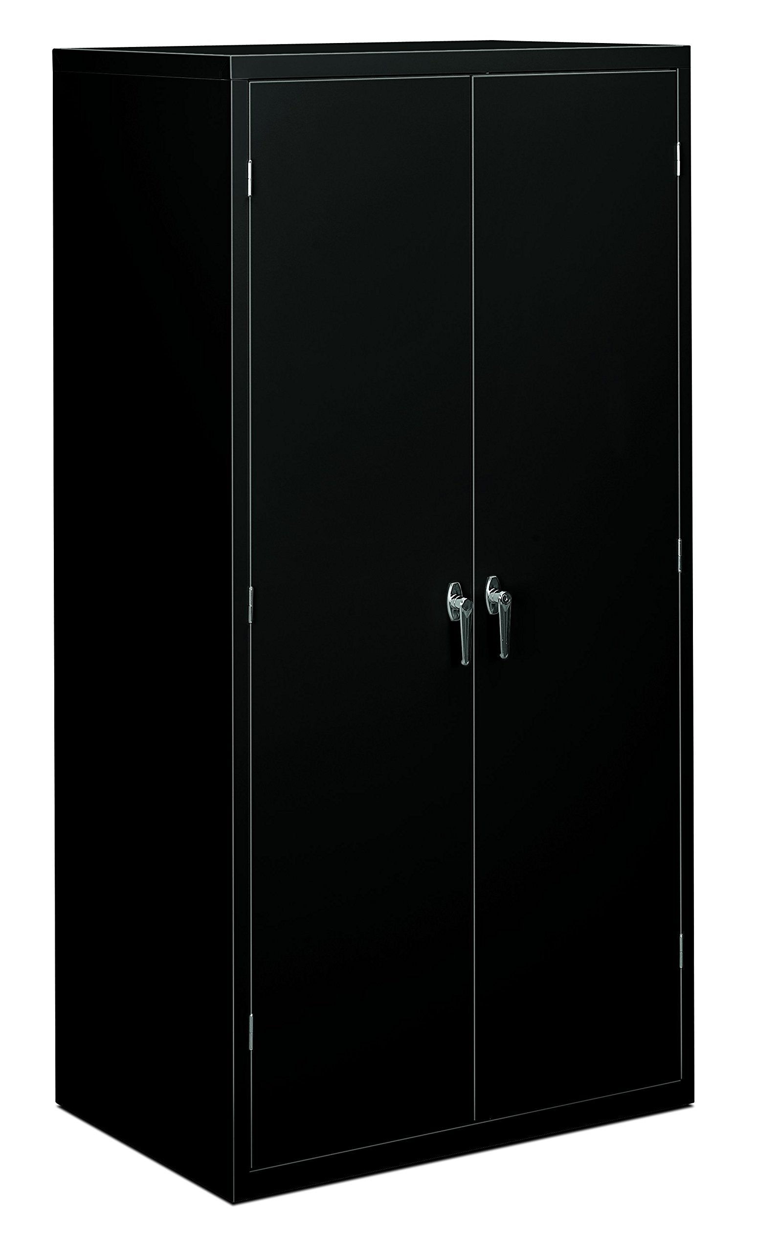 HON Assembled Storage Cabinet, 36w x 24.25d x 71.75h, Black