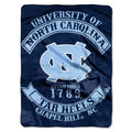 The Northwest Company NCAA North Carolina Tar Heels Raschel Throw Blanket, 60 x 80, Rebel