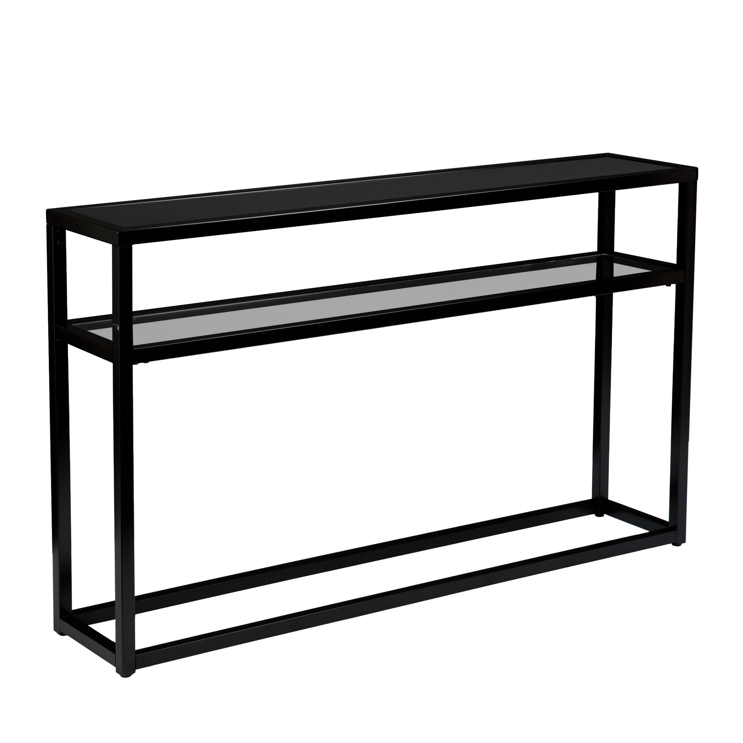 SEI Furniture Baldrick Narrow Console Table, 50.25 in x 10 in x 30.25 in, Black