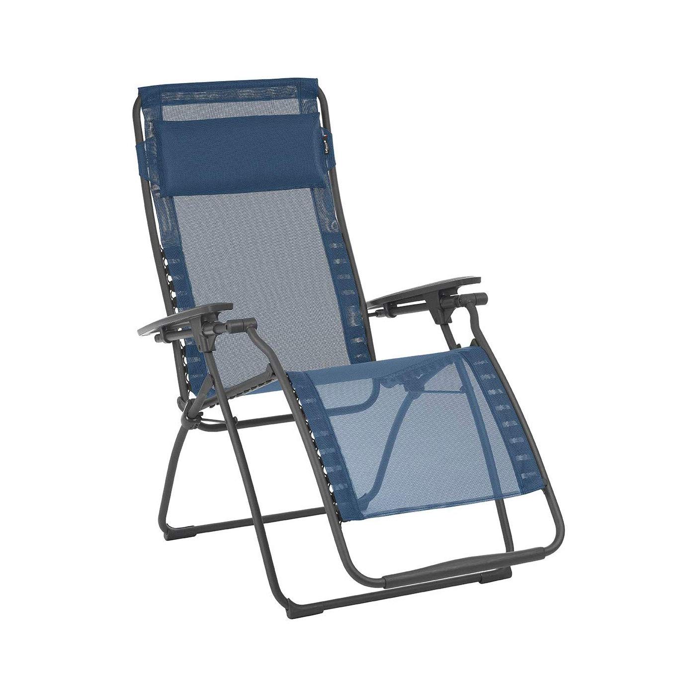 Lafuma Futura Zero Gravity Patio Recliner with Alloy Steel Material and Patented Clip Suspension System for Reclining Patio Chai