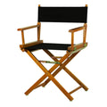 Casual Home 18 Directors Chair Honey Oak Frame with Black Canvas