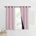 NICETOWN 100% Blackout Window Curtain Panels, Heat and Cold Blocking Drapes with Black Liner for Nursery, 50 Thermal Insulated D