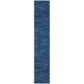 Nourison Essentials Indoor/Outdoor Navy Blue 22 x 12 Area Rug, Easy Cleaning, Non Shedding, Bed Room, Living Room, Dining Room