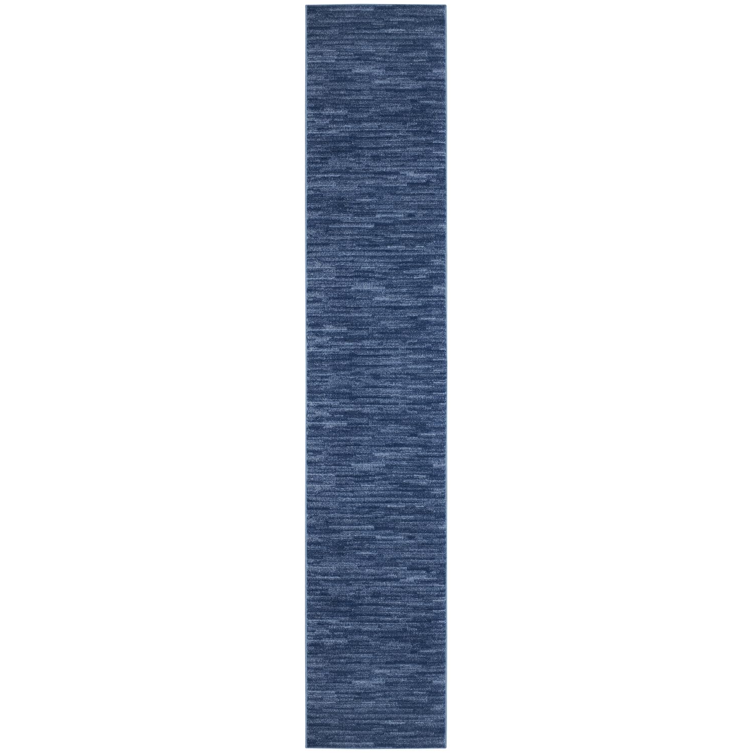 Nourison Essentials Indoor/Outdoor Navy Blue 22 x 12 Area Rug, Easy Cleaning, Non Shedding, Bed Room, Living Room, Dining Room