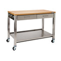Seville Classics Commercial Work Table Island Utility Cart Prep Station for Restaurant, Kitchen, Warehouse, Garage, Hotel, Home 