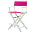 Casual Home 220-01/021-30 Director Chair 24 - Counter Height WhiteFrame/Magenta Canvas
