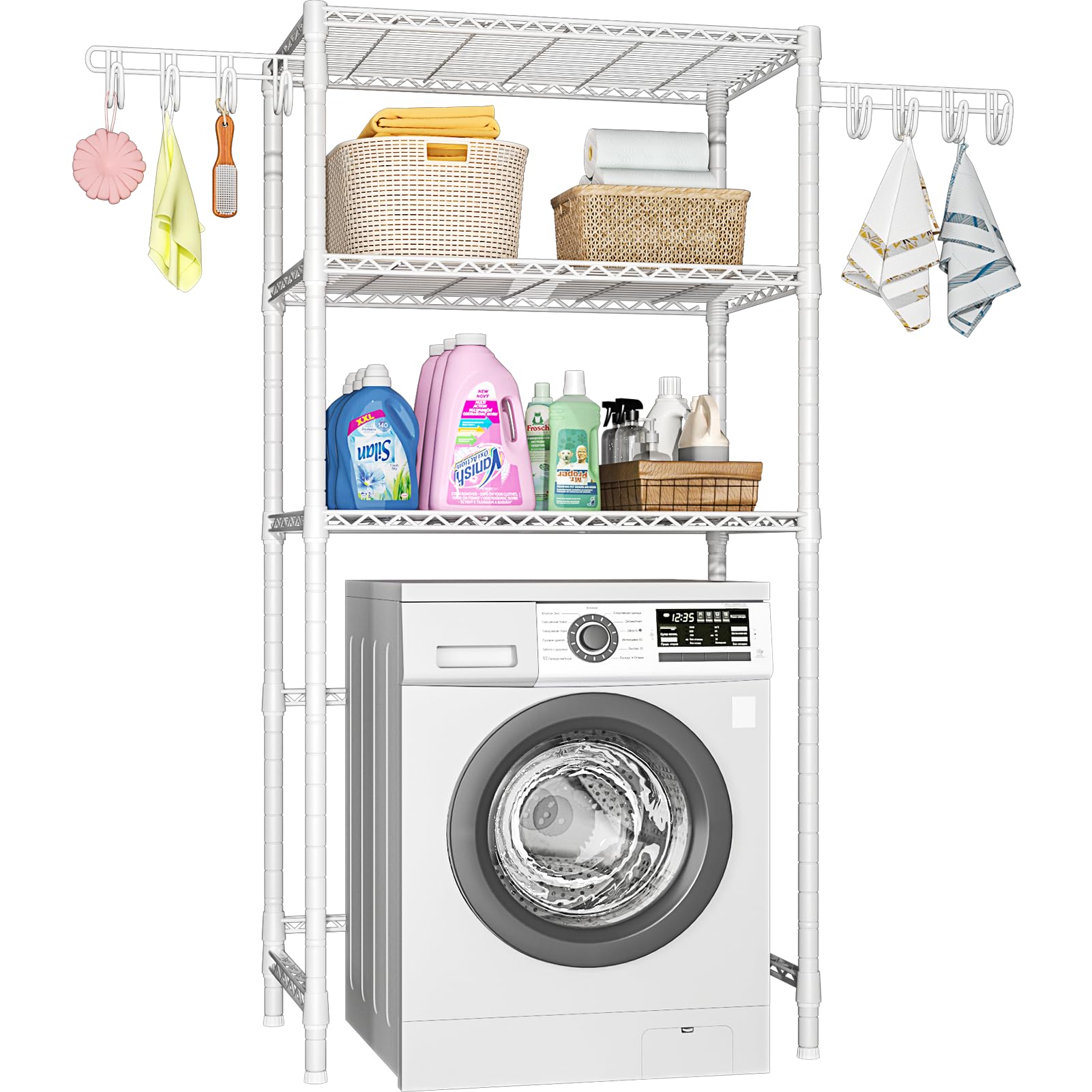 Ulif U8 Laundry Room Storage Organizer, Over The Washer and Dryer Storage Shelves for Laundry Organization, 35   W x 13.4   D x 