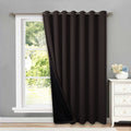 NICETOWN Extra Wide Patio Door Curtain, Super Heavy-Duty Thermal Sliding Glass Door Lined Drape, Privacy Assured 100% Blackout W